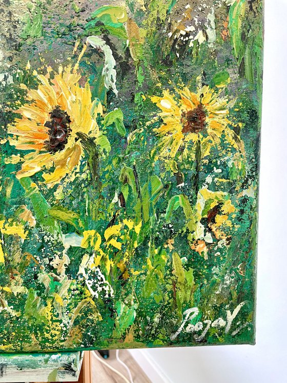 Sunkissed Horizon - Sunflower Field