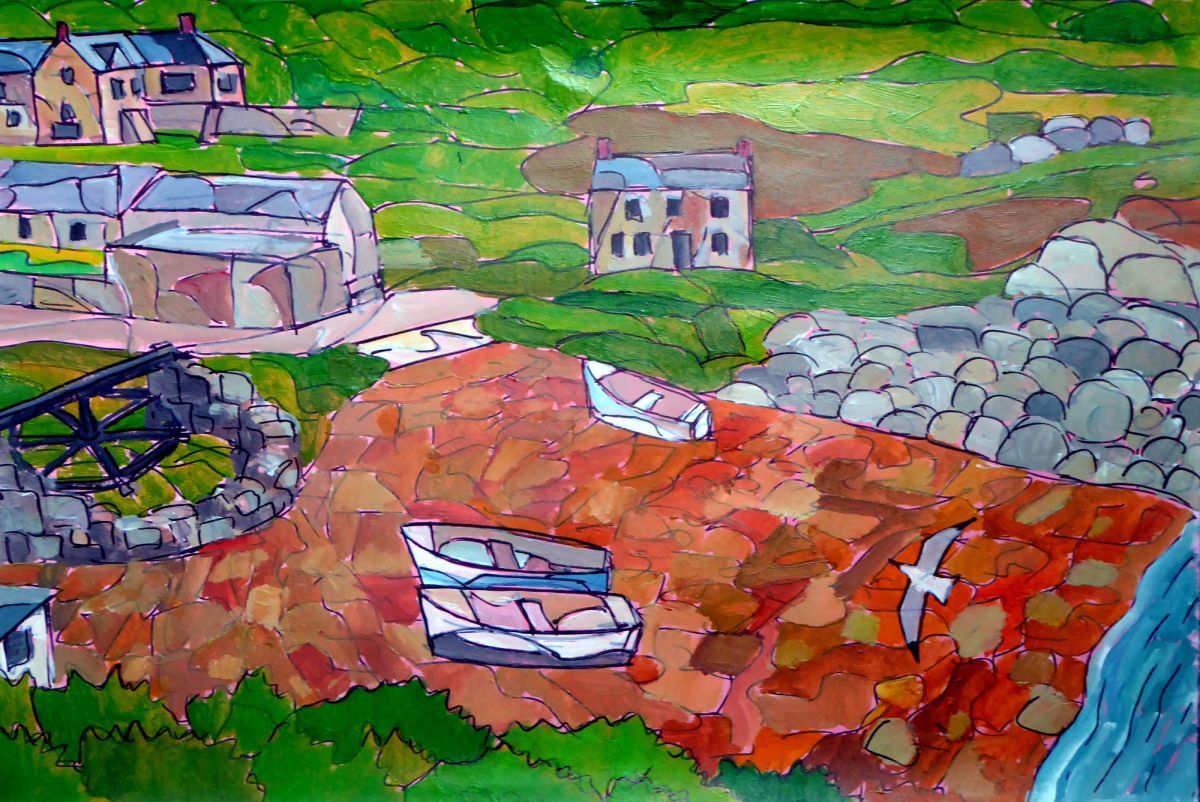 Penberth Cove from the coast path by Tim Treagust