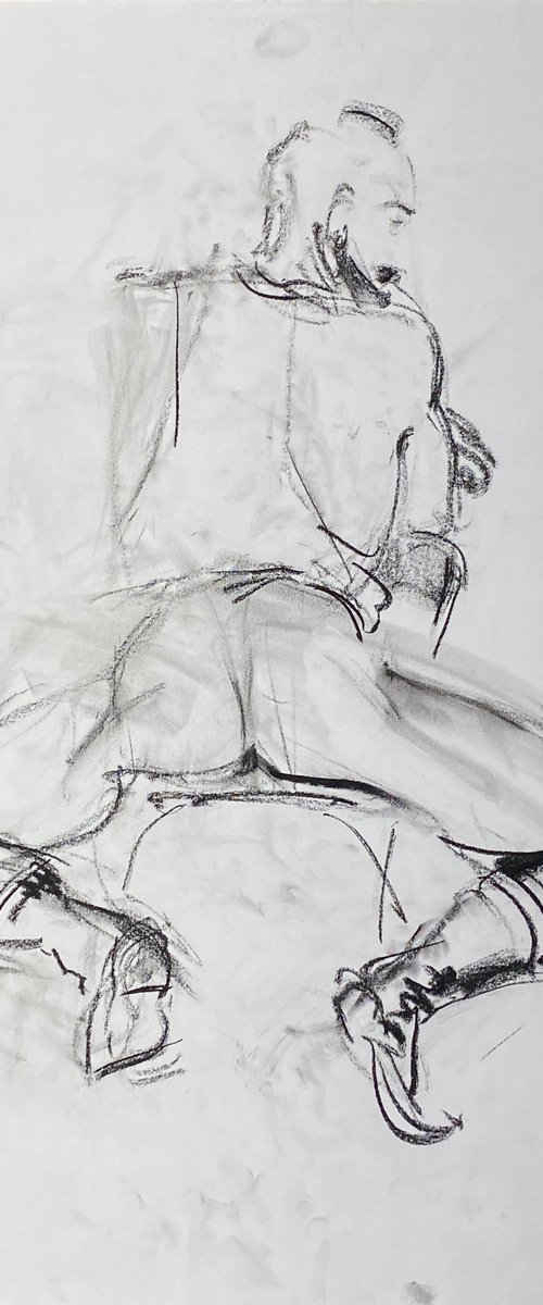 Robert on Chair From Back by Maxim Bondarenko