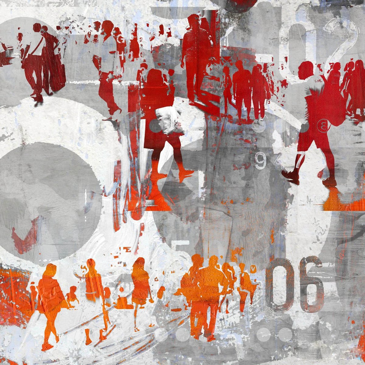 Abstract Photograph , Human Crowd Vii By Sven Pfrommer, 39 X 39, Artwork For Sale On Artfinder