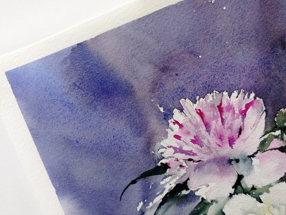 Peonies painting