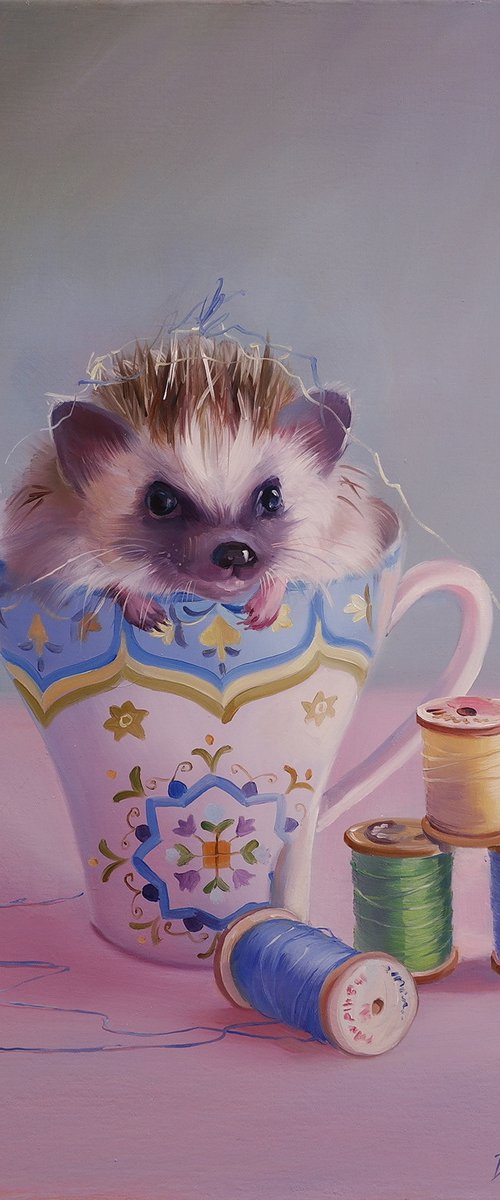 "Hedgehog and strings" by Lena Vylusk