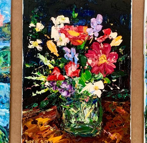 Miniature with flowers by Vilma Gataveckienė