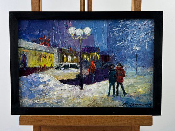 Winter Evening in the City