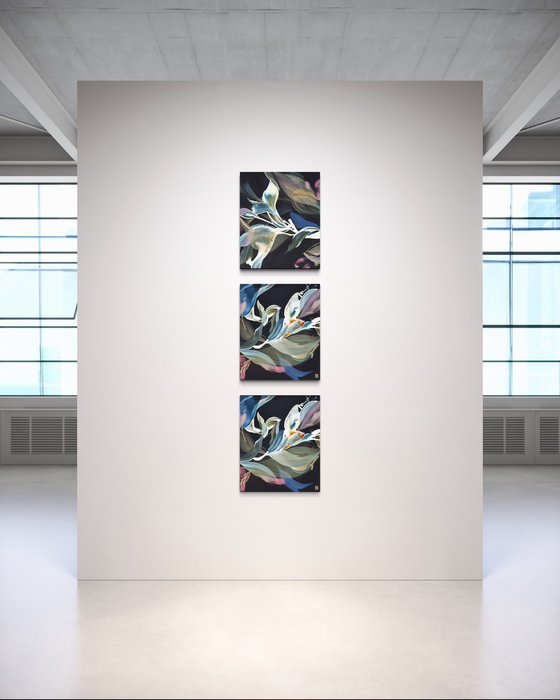 A Verdant Scene II Triptych