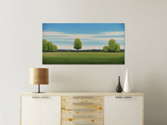 Countryside Trees - Blue Sky