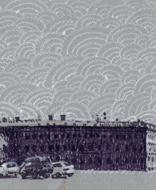 Palace Square in St Petersburg – Drawing by Anastasia Borodina