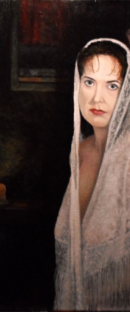 Lady in Lace Mantilla by Michael John Cavanagh
