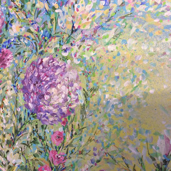 Impressionist Chrysanthemum and Allium