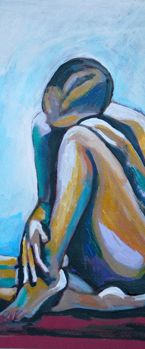 Nude 205 / 36 x 25 cm by Alexandra Djokic