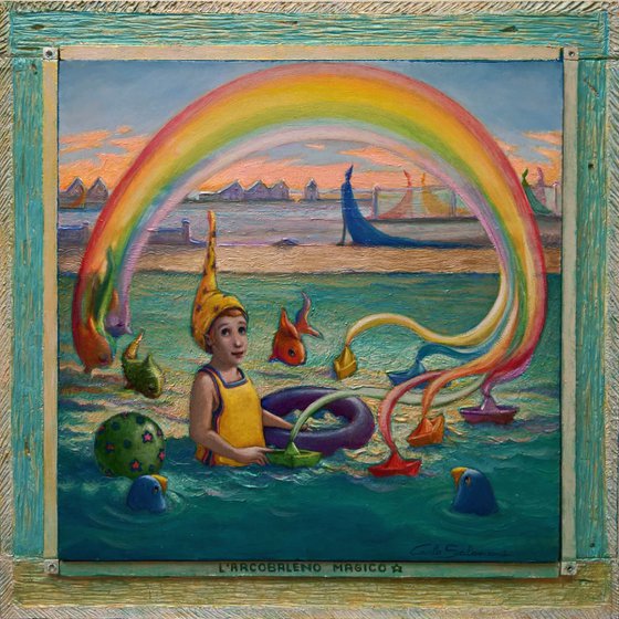 THE MAGIC RAINBOW - ( framed )