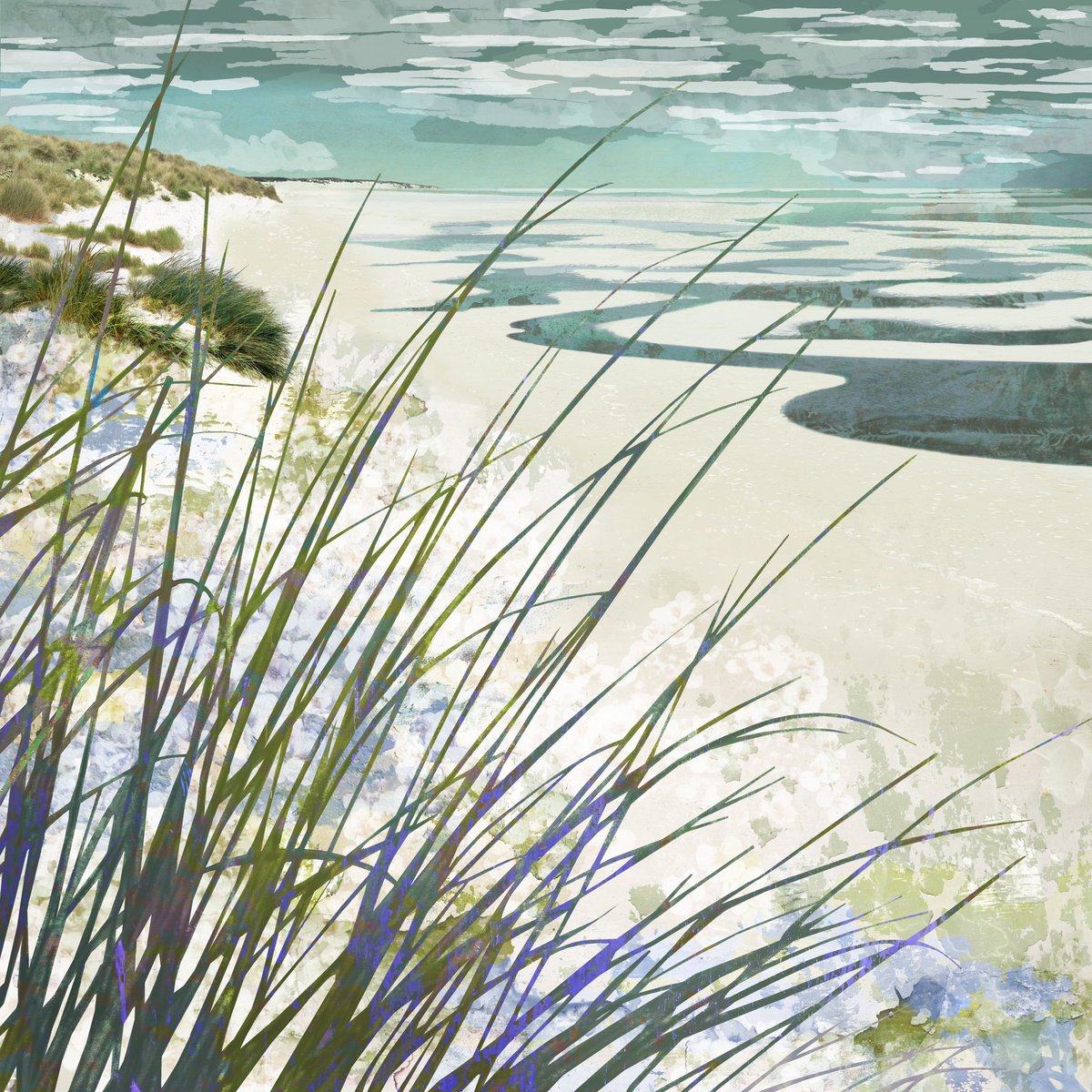 Landscape Photograph By Claire Gill, 24 X 24, Sea Lyme, Original Artwork