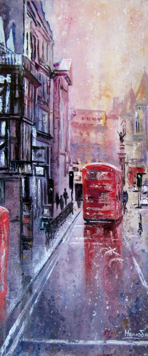 London street by Aleksandr Neliubin