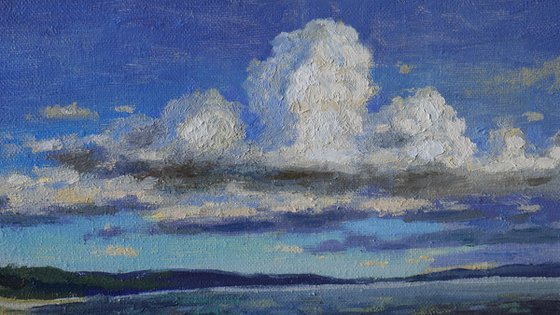 Clouds and Sea - sea landscape painting