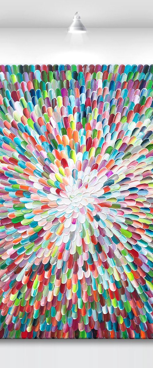 ‘Sanctum universum V' - 40x40" by Tatiana Georgieva