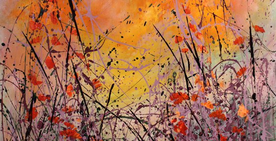 The Flame # 1  -  Original floral landscape