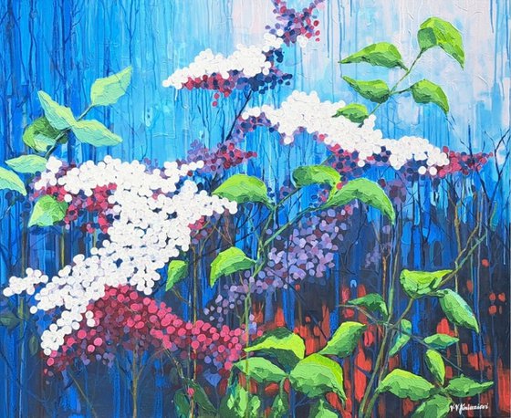 Flowers after summer rain