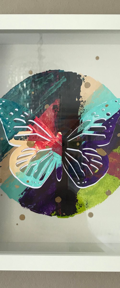 Floating Butterfly #3 by Hernan Reinoso