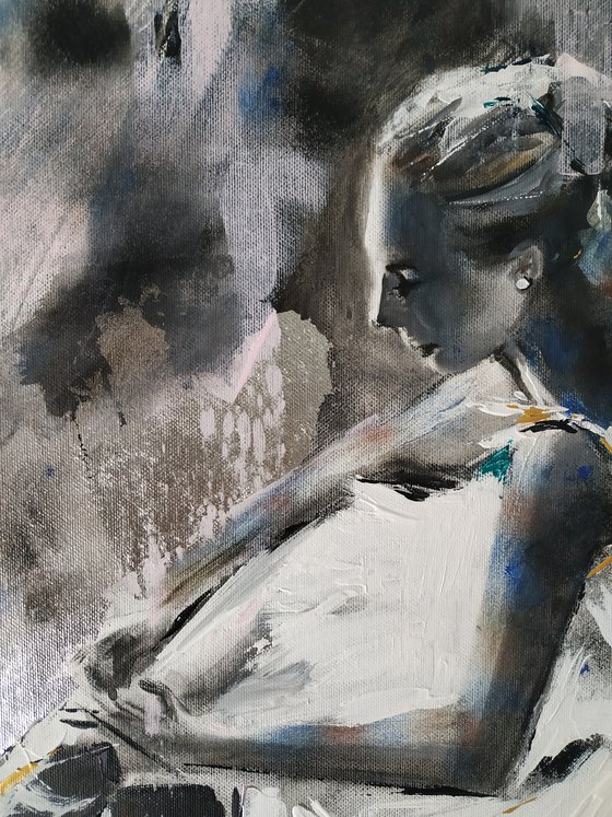 Behind the Scenes 5- Ballerina painting-Ballet painting