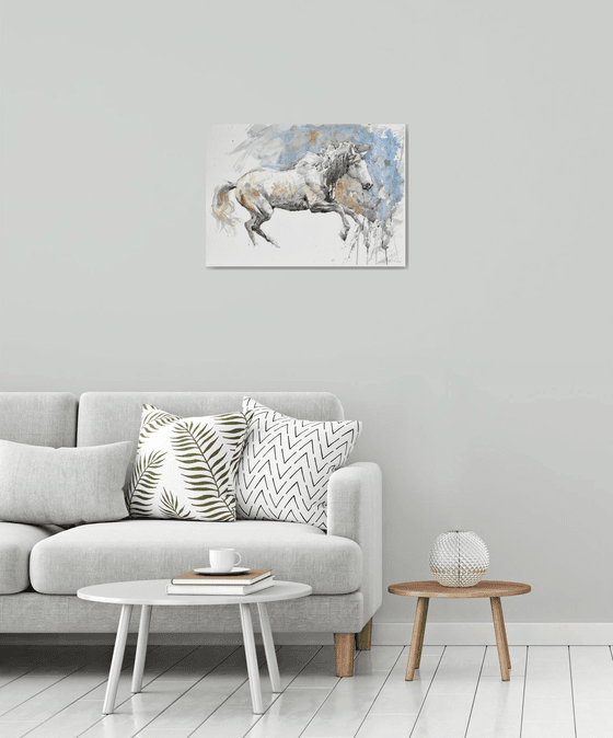 Running horse (70x50)