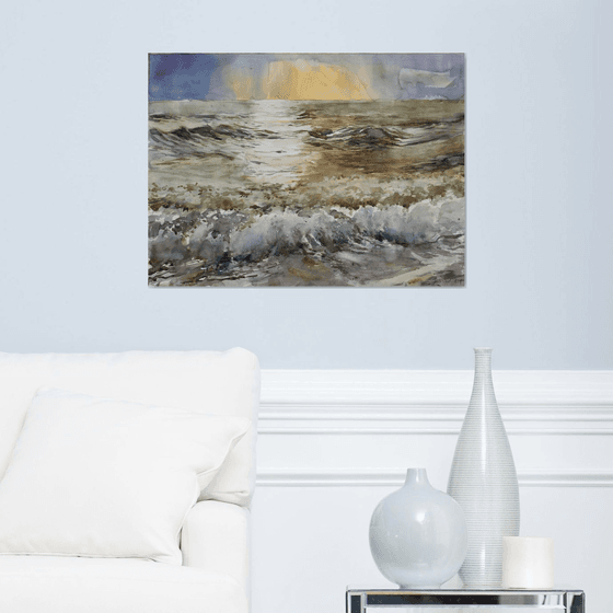 Sunset on the sea  ( 73 X 54 )