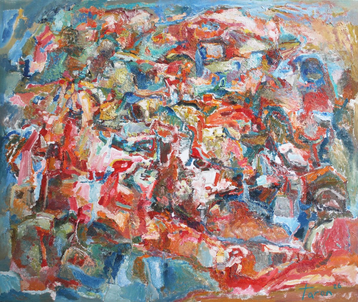 Taron Khachatryan | Original Oil Painting | Autumn Outside The Window | 65 X 55Cm | Artwork For Sale On Artfinder