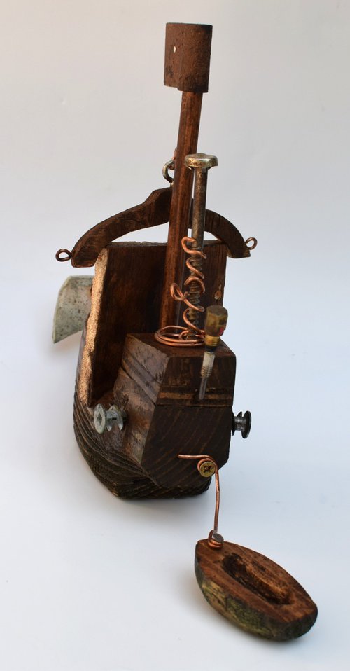 wooden ship "Saint hanger" by Goran Žigolić Watercolors
