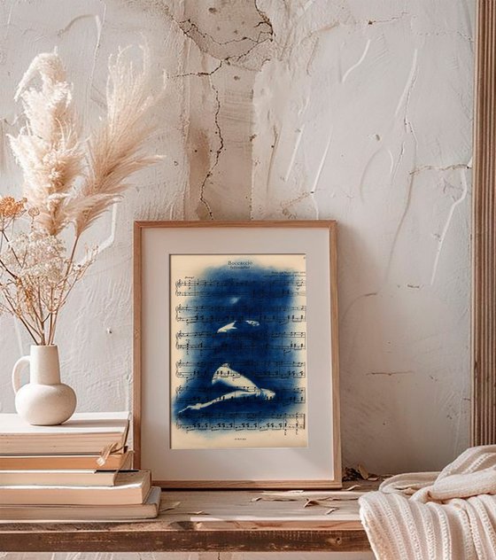 Muse №1 - Contemporary Nude Cyanotype