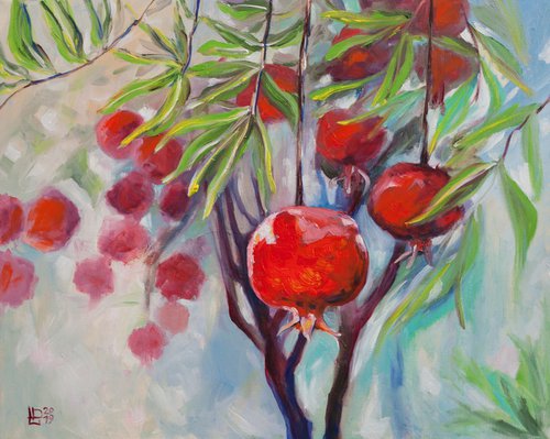 Pomegranate Garden by Liudmila Pisliakova