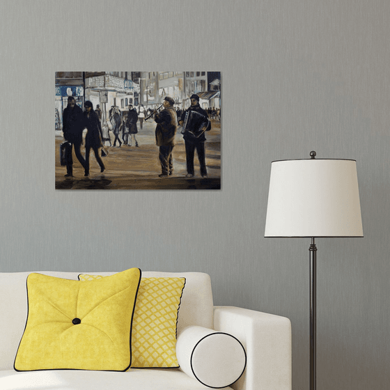 Night Scene In The City Center