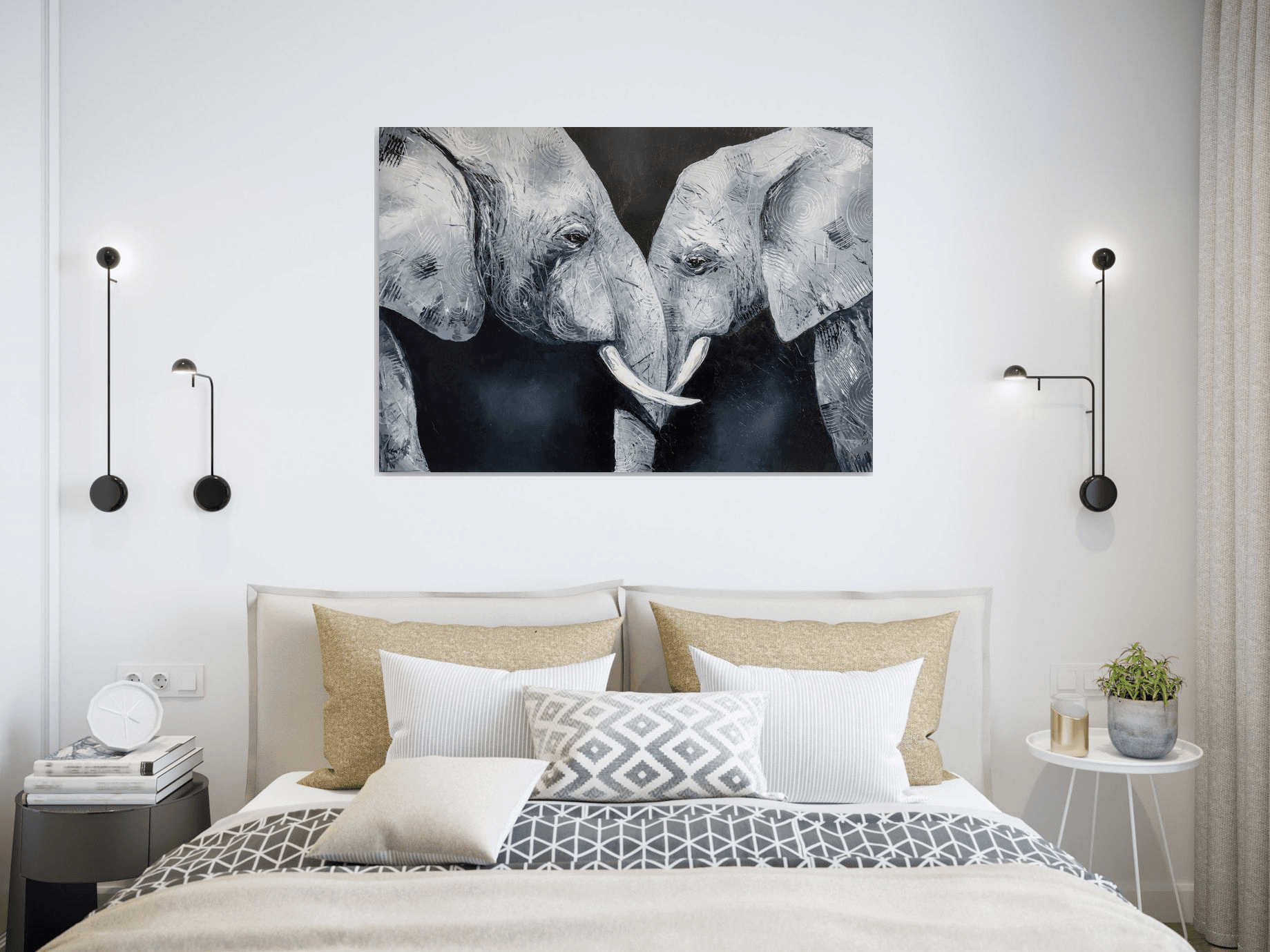 Enamored elephants