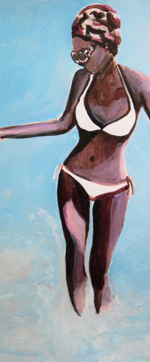 At the beach  / 33 x 23.3 cm by Alexandra Djokic