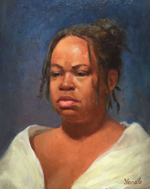 African-american Woman portrait by Yana  Golikova
