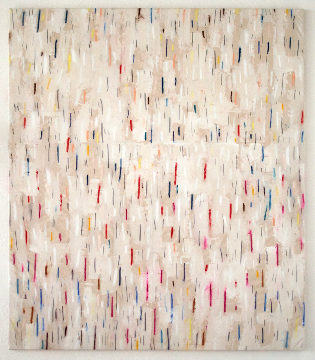 Expressive Abstract Painting By Petr Johan Marek, 51 X 59", Love And Happiness, Original Artwork