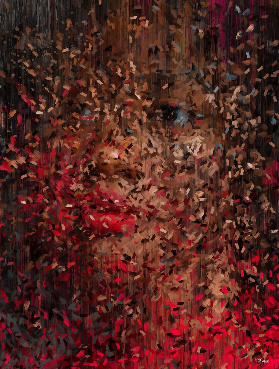 Illustrative Portrait Photograph By Bojan Jevtic, 33 X 43, Part Of Me, Original Artwork