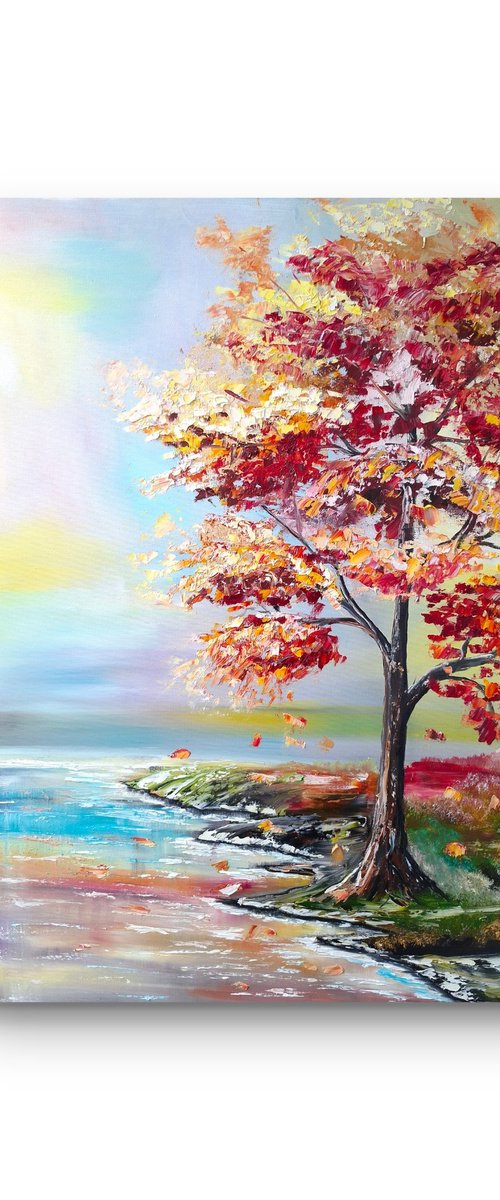 Autumn Whispers at the Shore by Nataliia Plakhotnyk