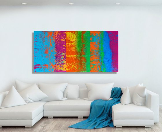 Bridge to Eternity - LARGE ABSTRACT ART – EXPRESSIONS OF ENERGY AND LIGHT. READY TO HANG!