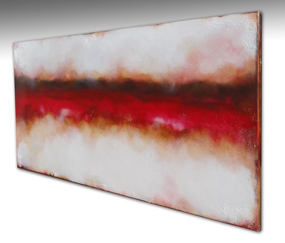 red abstract (140 x 70 cm)