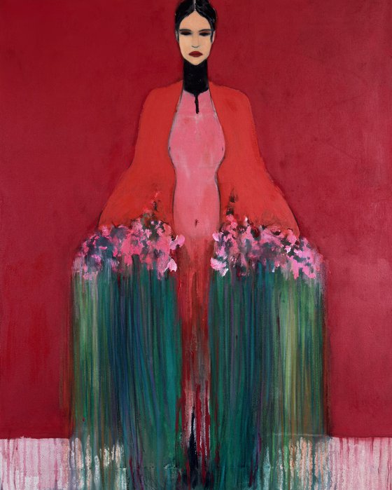 The Girl with Bouquet