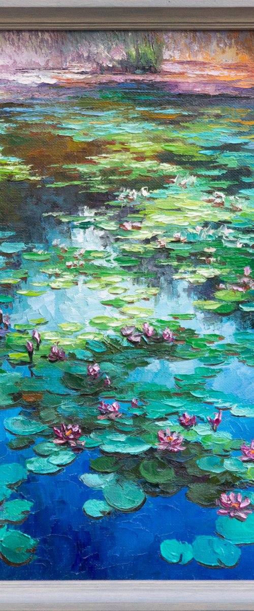 WATER LILIES 4 by Oleksii Vylusk