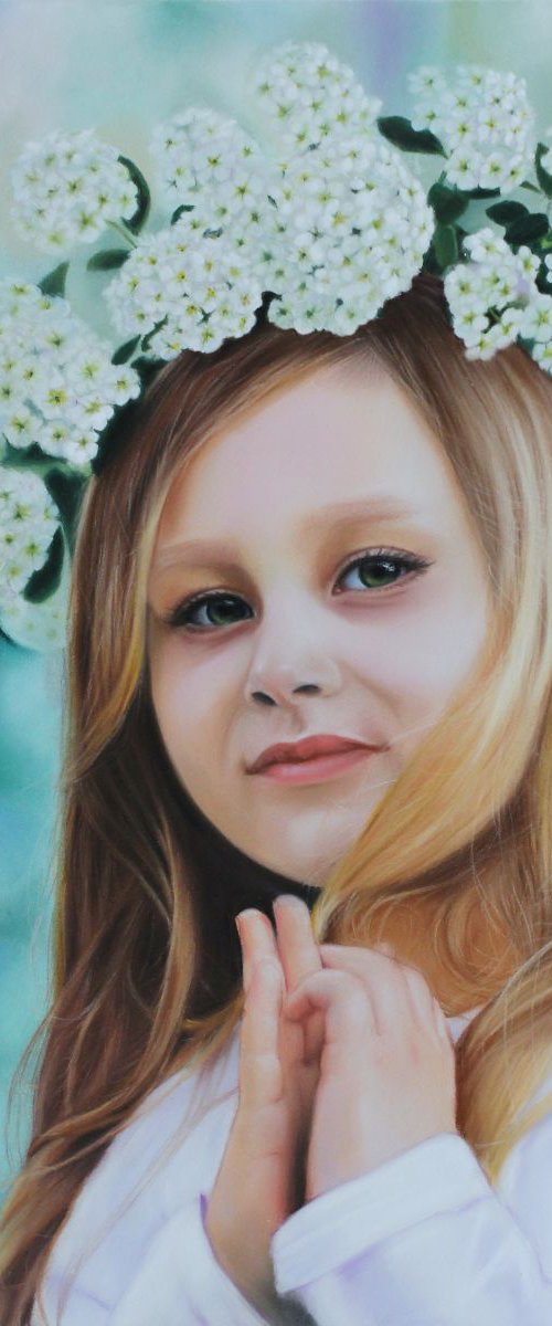 Valerie. Custom pastel portrait. by Elena Bondarenko
