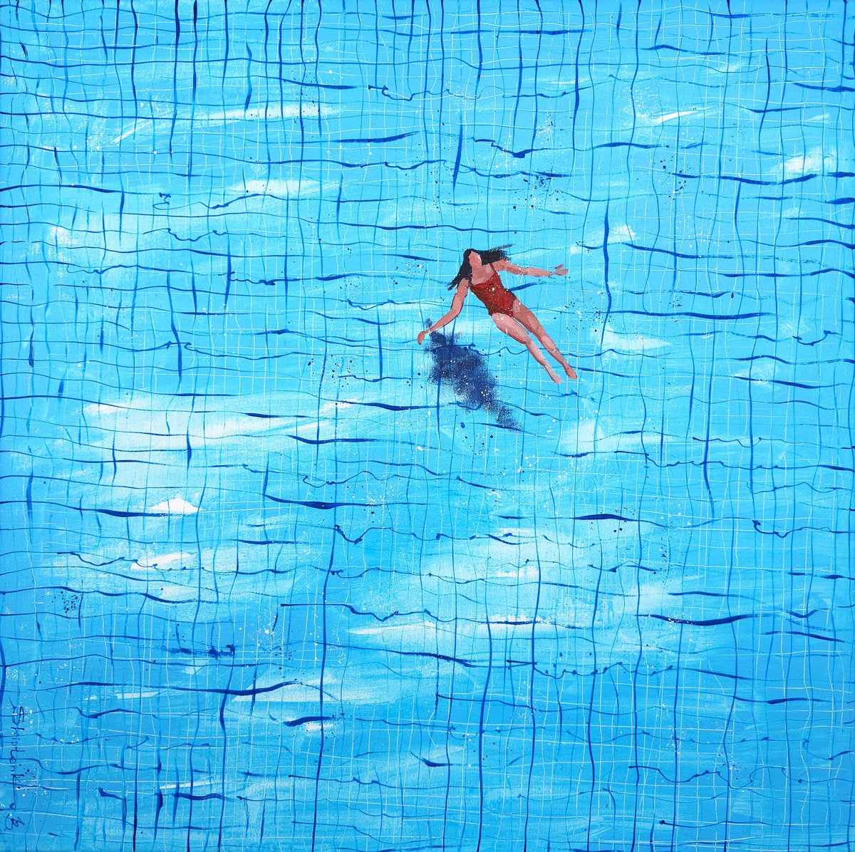 Blue Silence By Bogdan Shiptenko, 24 X 24, Artwork For Sale On Artfinder