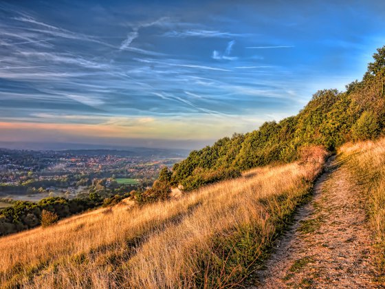 View to Dorking from Boxhill