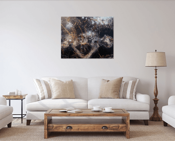Spiritual Romantic Fascinating Large Painting I Want To Die In Another Galaxy 27 By O KLOSKA