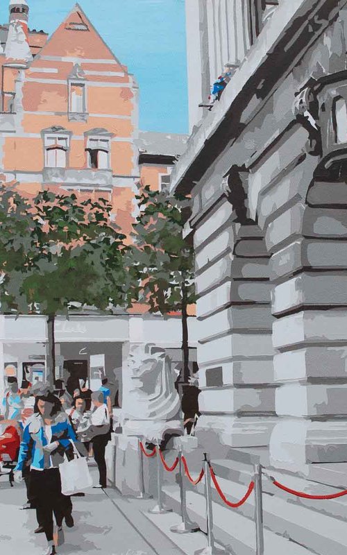 Old Market Square, Nottingham by KM Arts