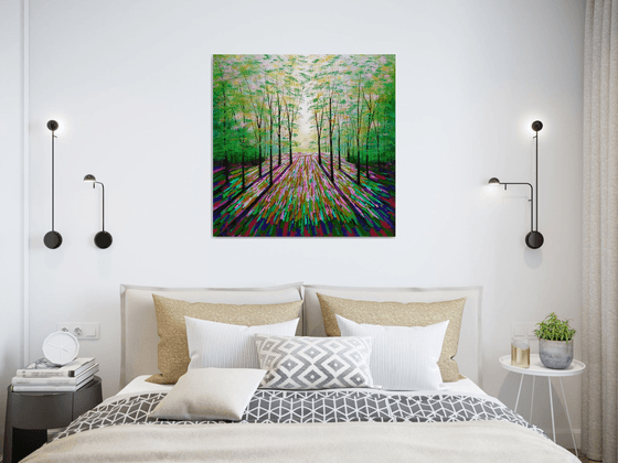 Gold and Magenta Wood