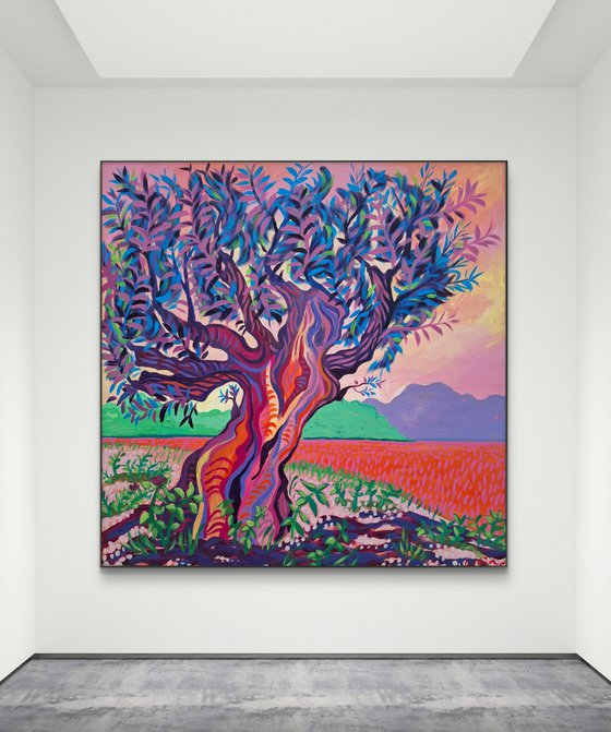 Sunset Olive Tree, Altea