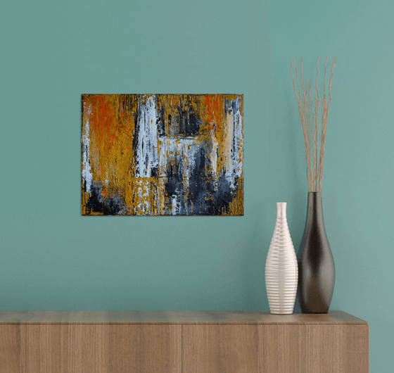 Cathedral - Modern Abstract Urban art palette knife Gift idea