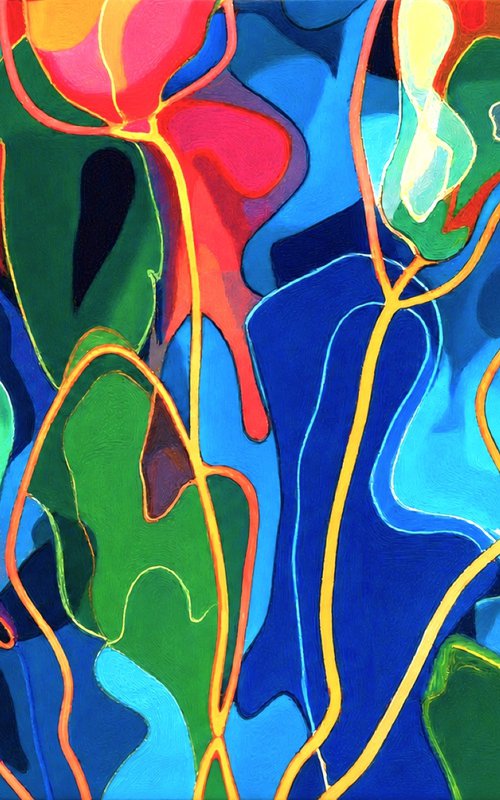 Jazz Style Flowers #2 by V+V Kniazievi