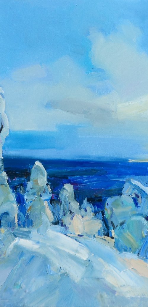 "Mountains in winter  " by Yehor Dulin